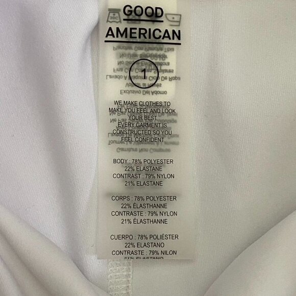 Good American The Corset Legging Sz 1 = Small White NWT - Picture 4 of 9